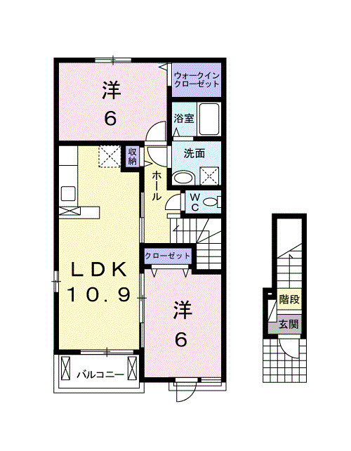シャングリラＡの間取り