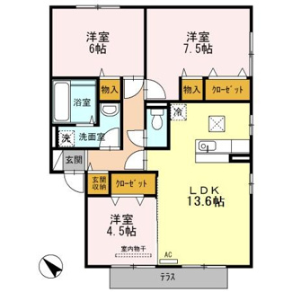 【間取り】 | グランドール　C