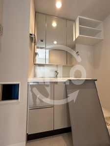 ルフォンプログレ堺筋本町タワーレジデンスの独立洗面台|ルフォンプログレ堺筋本町タワーレジデンス　独立洗面台