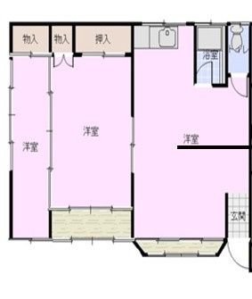 Hearts高瀬の間取り