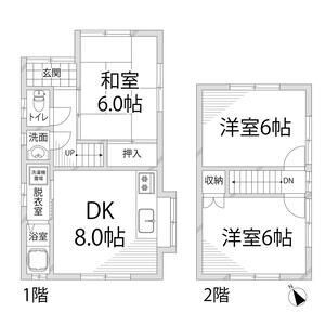御立東戸建て1丁目12-5の間取り