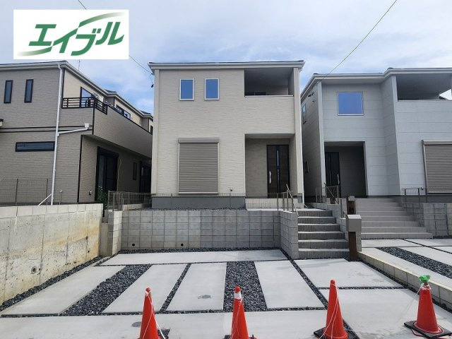 小牧市大字久保一色　新築戸建　２号棟の外観|田県神社前駅　徒歩５分。通勤・通学に便利ですね。