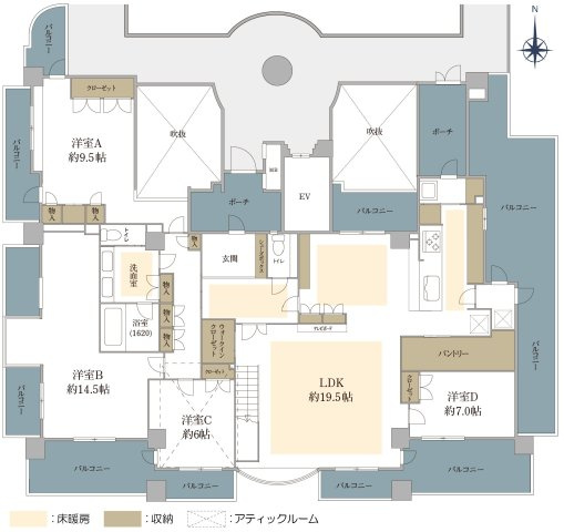 ルッシュ西公園の間取り