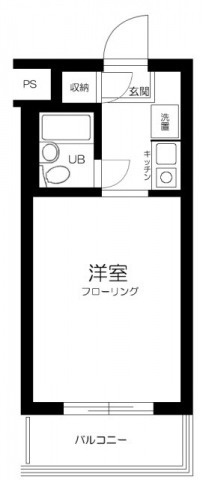 マイステージアムヒューゲル西落合の間取り|1Ｋ