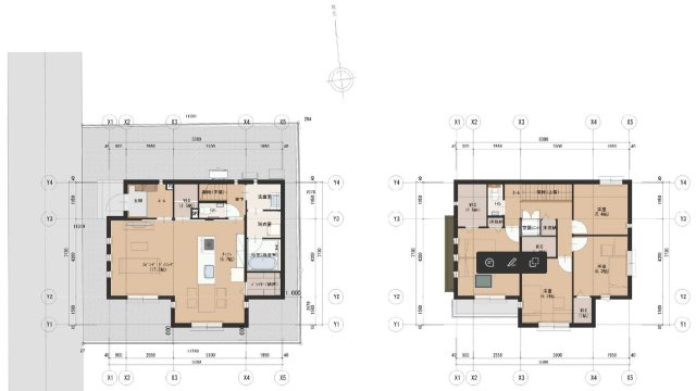 宅地分譲［世田谷区祖師谷５丁目Ⅱ］の完成予想図|建物参考プラン図　
※当該プランは、土地購入の際の設計参考に資するための一例です
当該プランの採用および、変更は自由に可能です