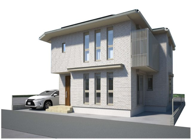 宅地分譲［世田谷区祖師谷５丁目Ⅱ］の完成予想図|建物参考プラン図の完成予想ＣＧイラスト　
※当該プランは、土地購入の際の設計参考に資するための一例です
当該プランの採用および、変更は自由に可能です