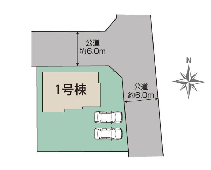 土浦市港町3丁目4期　新築戸建の区画図