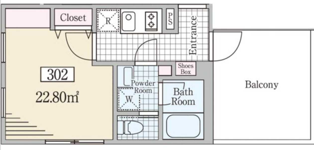 ReveResidence学芸大学Ⅱ　ペット相談　デザイナーズ　礼金０の間取り