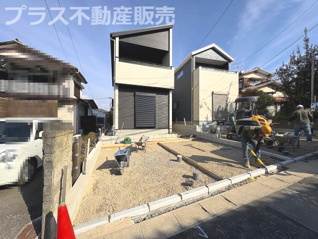 【外観】 | 福岡市南区皿山4丁目3期　1号棟（全2棟）【仲介手数料無料・0円】 | 完成イメージの外観パースです。