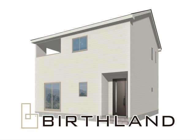 新築戸建・新築建売　白河市蛇石第1　第三小・中央中の外観|【完成予想図】2号棟　12月完成する予定です！