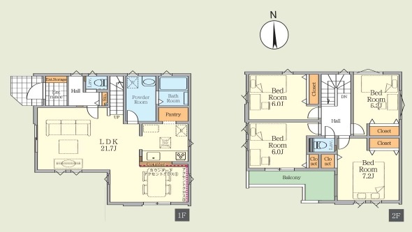 新築一戸建て 所沢市緑町 全２棟