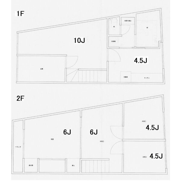 タウンハウス太閤二丁目の区画図