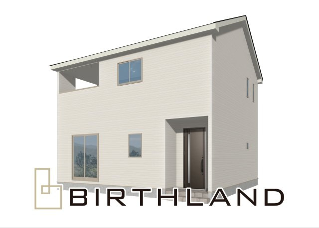 新築戸建・新築建売　白河市蛇石第1　第一小・中央中の外観|【完成予想図】3号棟　12月完成する予定です！