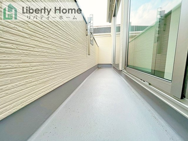 守谷市薬師台7丁目　新築戸建　A号棟のバルコニー