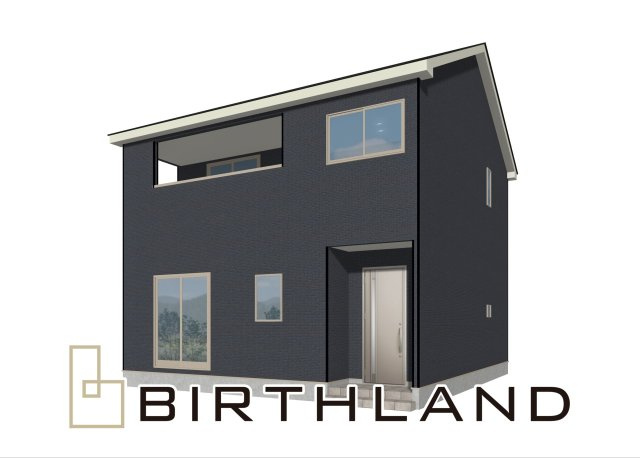 新築戸建・新築建売　白河市蛇石第1　第三小・中央中の外観|【完成予想図】4号棟　12月完成する予定です！