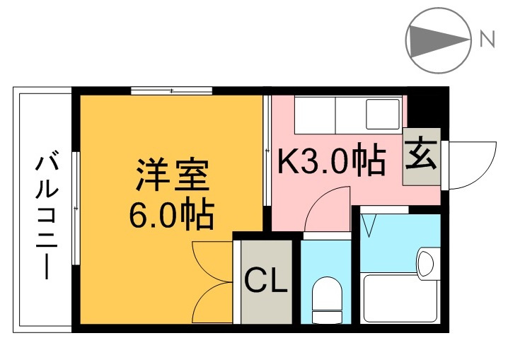 クリーンハイツの間取り