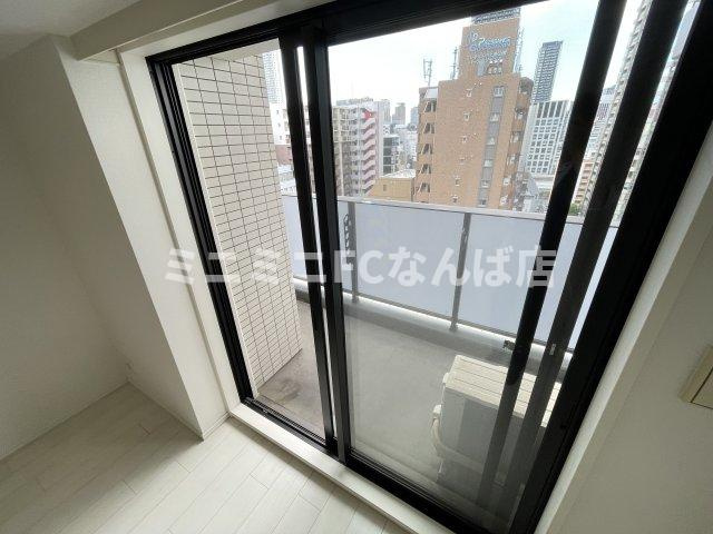 ルーエ天満橋のバルコニー