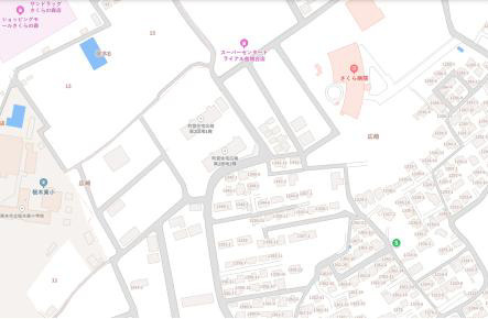 よかタウン／上益城郡益城町広崎４期／１号棟の地図