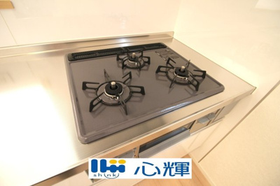 【キッチン】 | クレイドルガーデン山陽小野田市赤崎第２（１号棟） | ガスコンロ（都市ガス用）です。