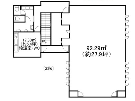 山手町１丁目　貸店舗の間取り