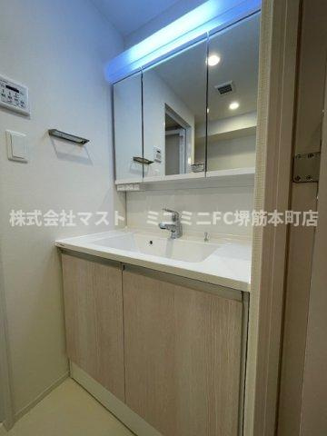 スプランディッド玉造DUEの洗面所