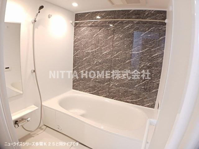 モルゲン・チェーロの浴室|【完成イメージ】浴室１坪以上で追い焚き、浴室乾燥機能が付いています◇