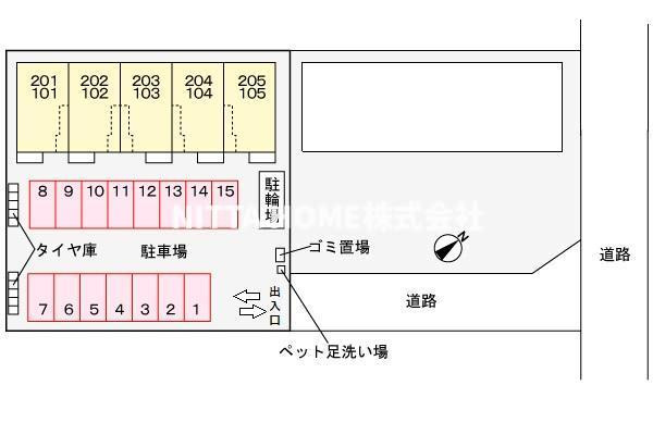 モルゲン・チェーロの区画図|敷地内の地図です★
