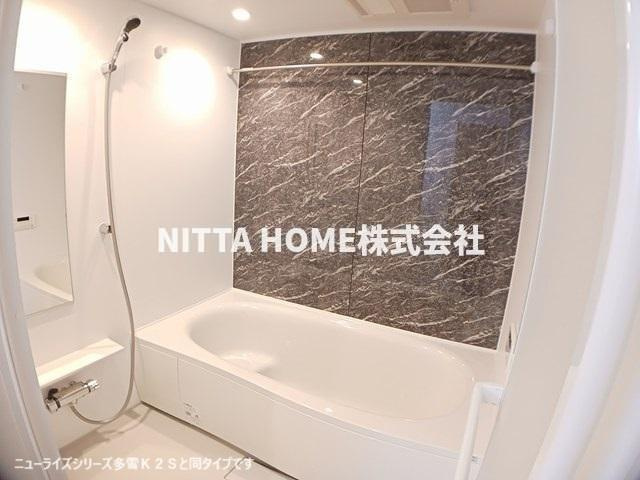 モルゲン・チェーロの浴室|【完成イメージ】浴室１坪以上で追い焚き、浴室乾燥機能が付いています◇