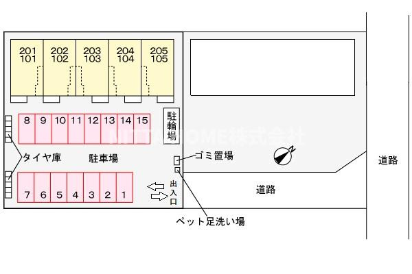 モルゲン・チェーロの区画図|敷地内の地図です★