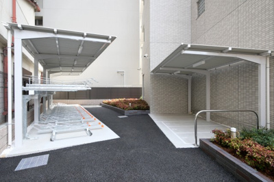 【その他共用部分】 | プレジオ九条 | 駐輪場です