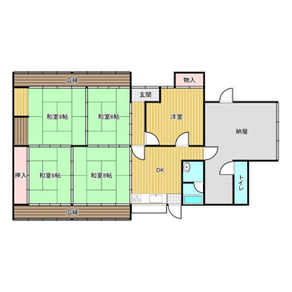 【間取り】 | 山南町太田中古住宅145万円
