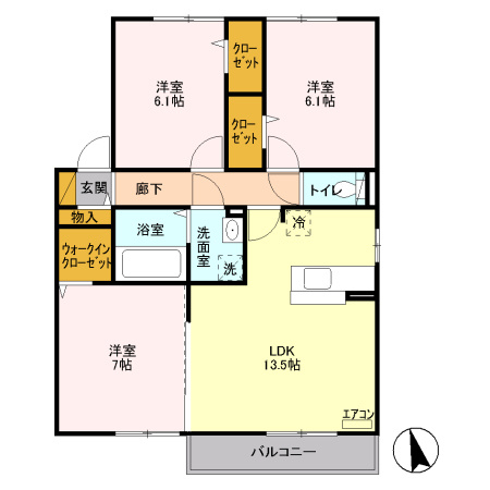 【間取り】 | コンフォート山脈(やまなみ) | 『コンフォート山脈』