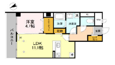 パラストＫＳの間取り