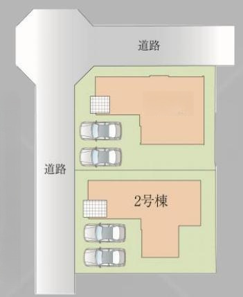 守谷市松ケ丘5期　新築戸建　2号棟の区画図