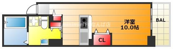 ウォブ新町の間取り|現状有姿