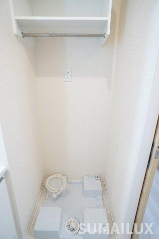 熊本市中央区黒髪３丁目のアパートの洗面所