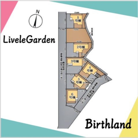 新築戸建・新築建売　須賀川市森宿字安積田【長期優良住宅】西袋一小・西袋中の区画図|カースペース3台(車種による)※敷地内に電柱及び支線が入る場合がございます。