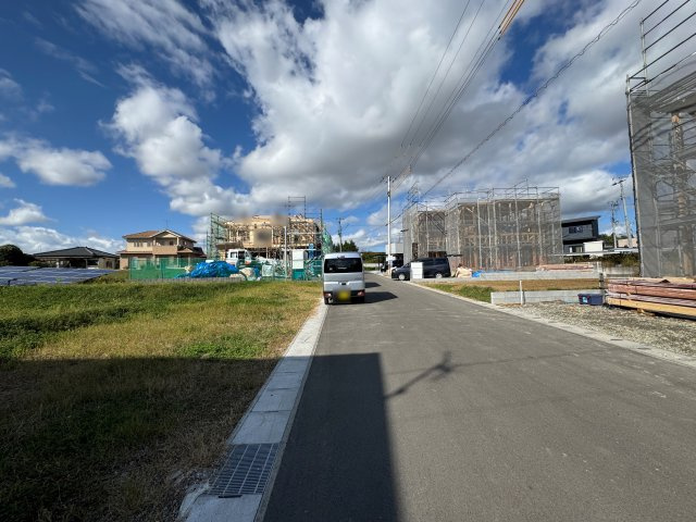 新築戸建・新築建売　須賀川市森宿字安積田【長期優良住宅】西袋一小・西袋中の前面道路含む現地写真