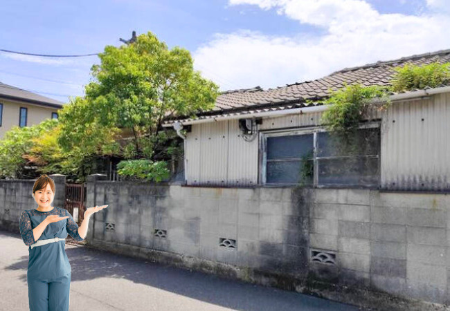 余戸中三丁目売土地の外観|建物がありますが、更地渡しを行います。