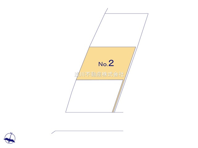 八王子市　めじろ台　新築一戸建ての区画図|～全3棟の新しいコミュニティーが誕生　敷地56坪超のゆとりある敷地～