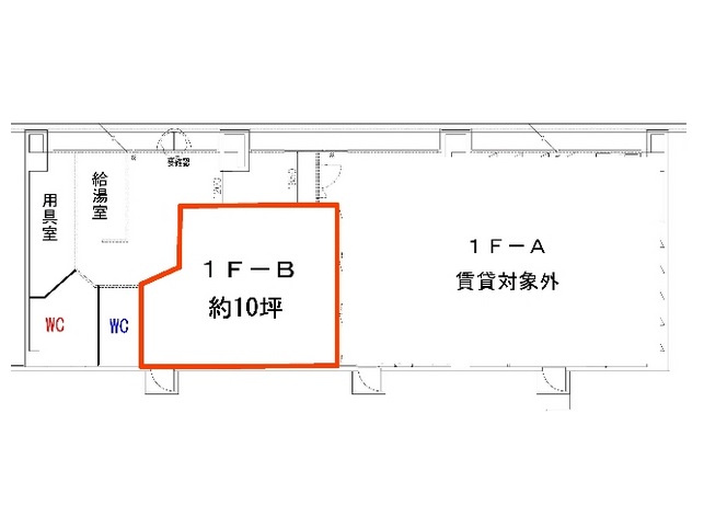 草津市大路２丁目の事務所の区画図