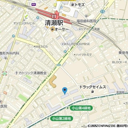 ガーデンコート清瀬４号棟の地図