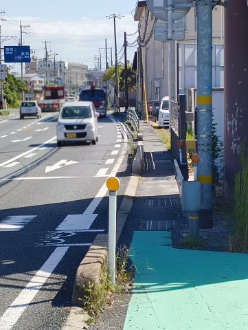 玖珂郡和木町和木４丁目 住宅用地の前面道路含む現地写真|前面道路含む現地写真です