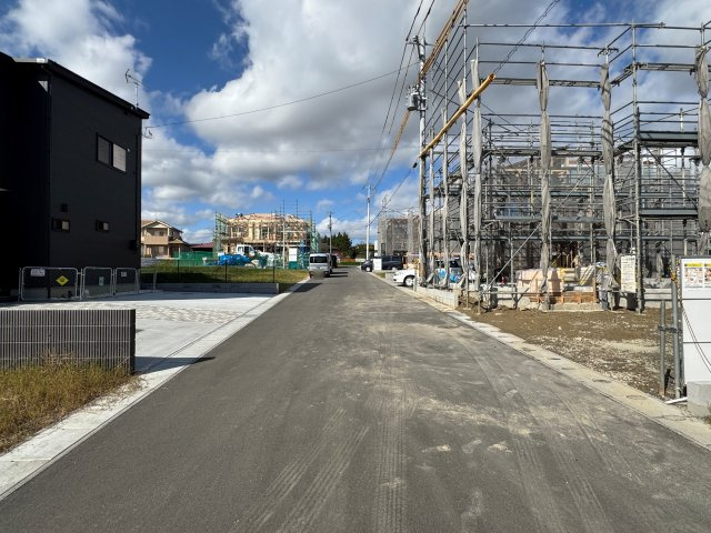 新築戸建・新築建売　須賀川市森宿字安積田【長期優良住宅】西袋一小・西袋中の前面道路含む現地写真