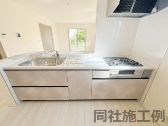 新築戸建・新築建売　須賀川市森宿字安積田【長期優良住宅】西袋一小・西袋中のキッチン|同社施工例