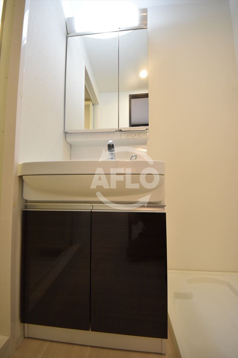 レジュールアッシュ都島の独立洗面台|レジュールアッシュ都島　独立洗面台