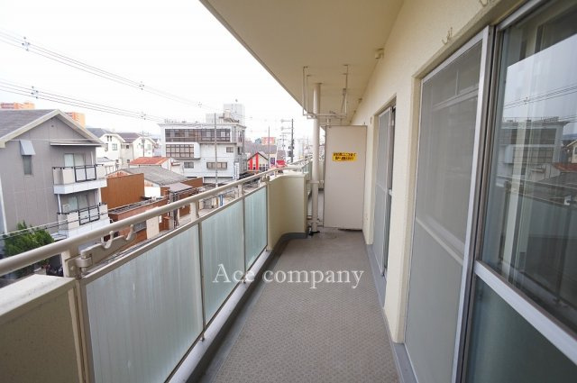 【バルコニー】 | ハイマート若江2号棟 | 東向きのバルコニーです☆