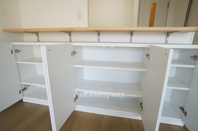 【収納】 | ハイマート若江2号棟 | カウンター（下部収納）新設です☆