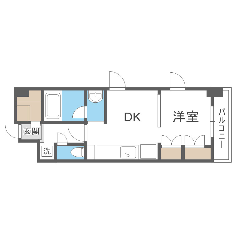 KDX堺筋本町レジデンスの間取り