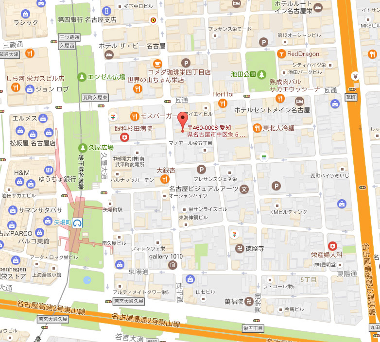 メイブン栄ビル　の地図